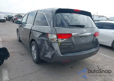 2014 Honda Odyssey Ex-L from USA, damaged, VIN 5FNRL5H66EB136629